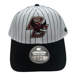 Colosseum Boston College Eagles Hat Cap Snapback Black White‎ Jonah Pinstripe